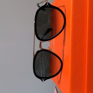 Celine aviator glasses with gold trim